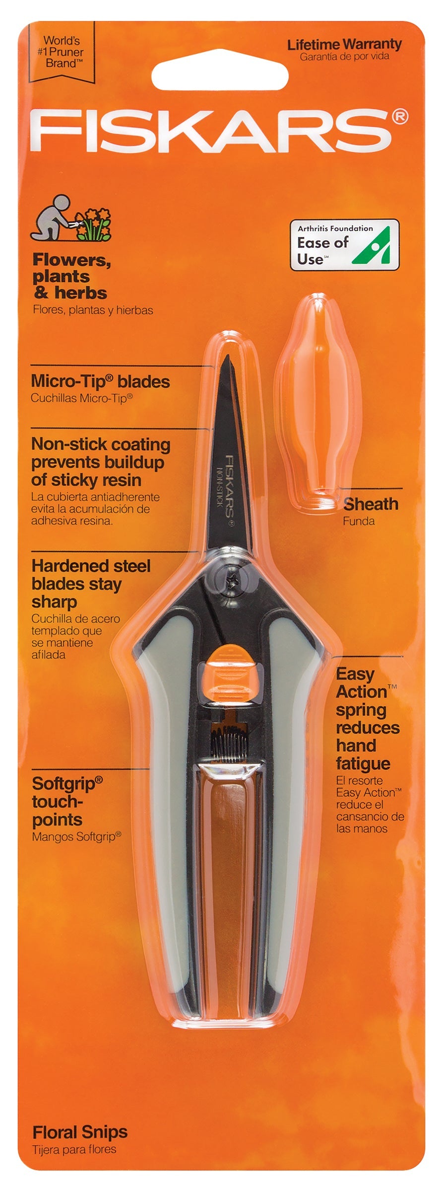 Fiskars Non-Stick Softgrip Micro-Tip Pruning Snip (6/Cs)