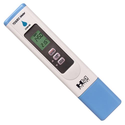 HM Digital Water Resistant Ec/TDS Meter w/ Temperature in C/F Hydrotester (Model COM-80)
