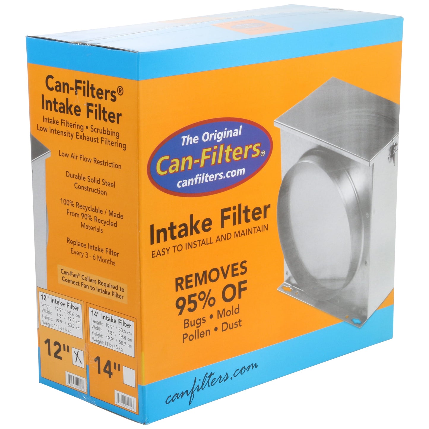 Can-Fan Intake Filter 12 in