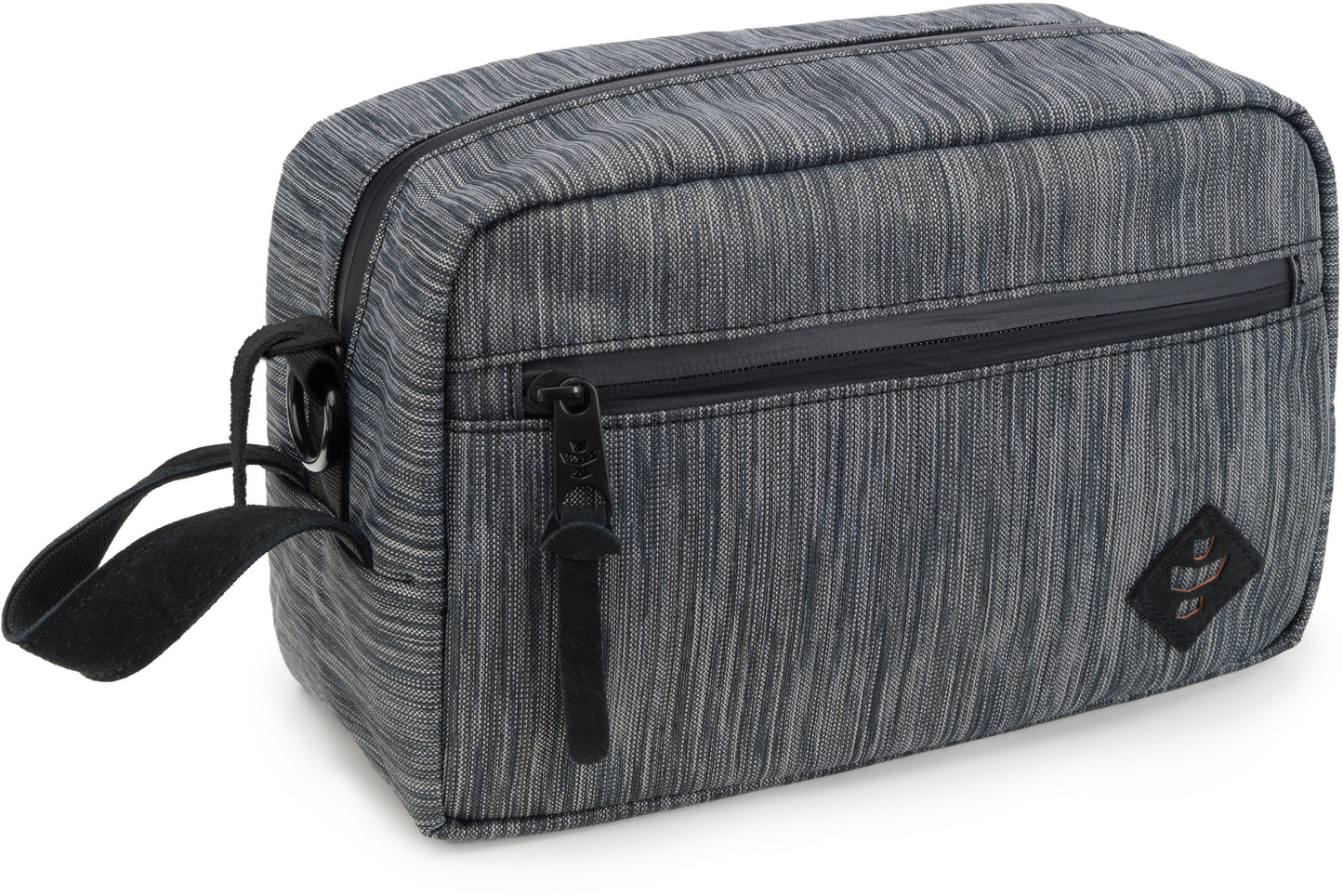 The Stowaway Toiletry Kit, Striped Black