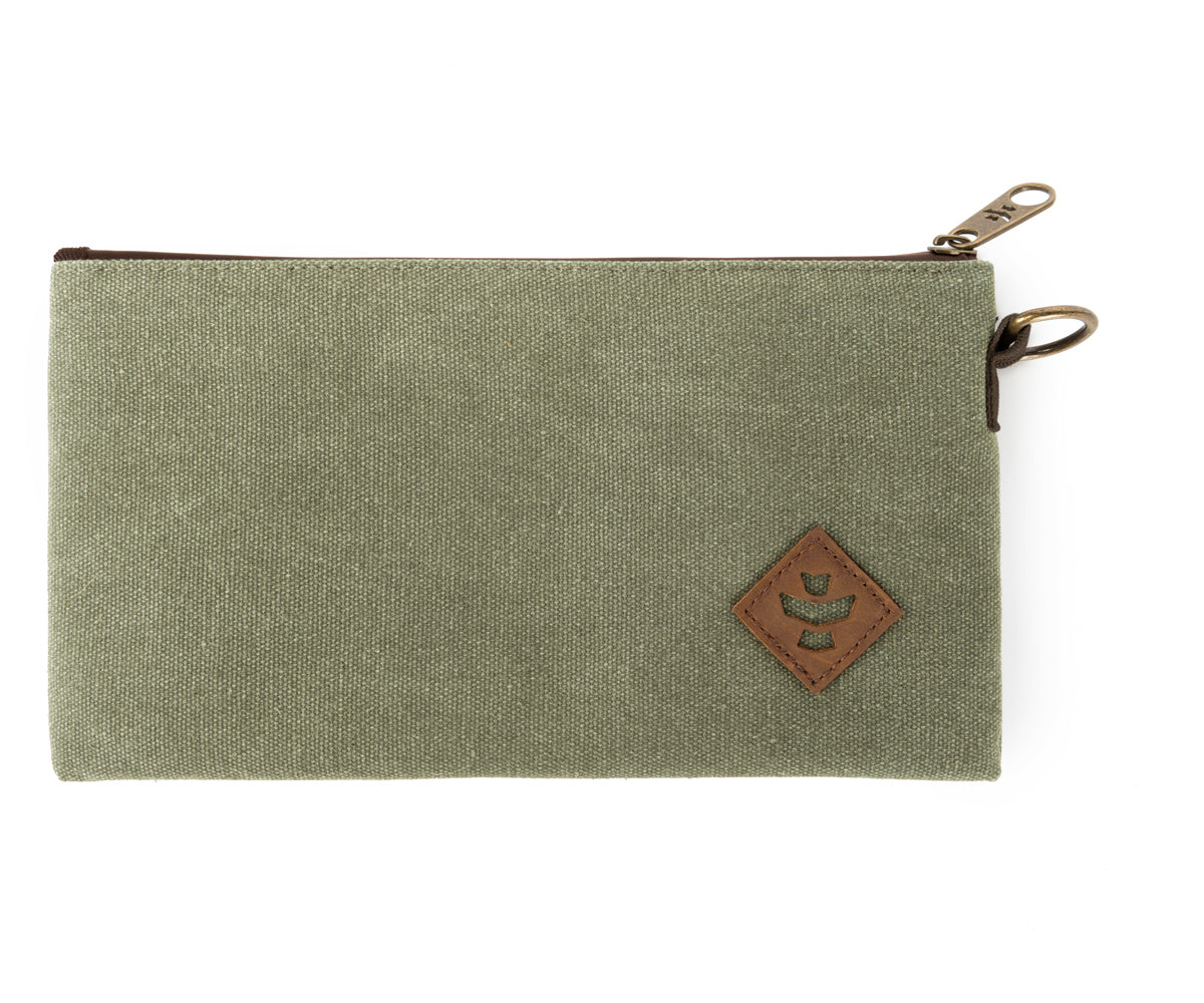 Broker - Sage, Zippered Money Bag