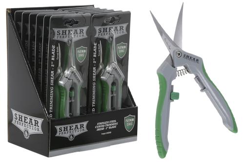 Shear Perfection Platinum Stainless Trimming Shear - 2 in Curved Blades
