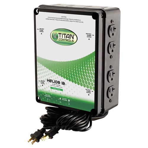 Helios 12 - 8 Light 240 Volt Controller w/ Dual Trigger Cords Titan Controls